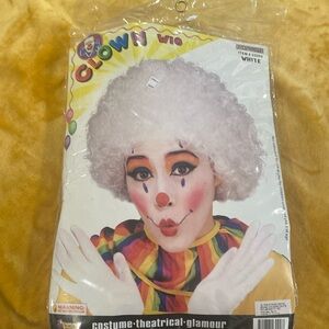 Clown Wig - White